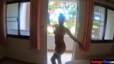 wanita thai ini ke rumah pacarnya | thai