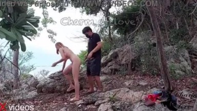 Seks di pulau dengan orang asing | thai